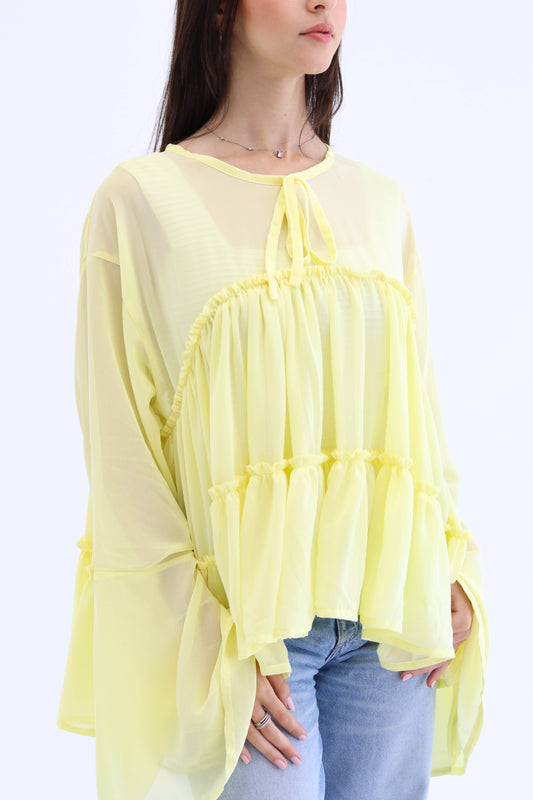 Butterfly Blouse in yellow