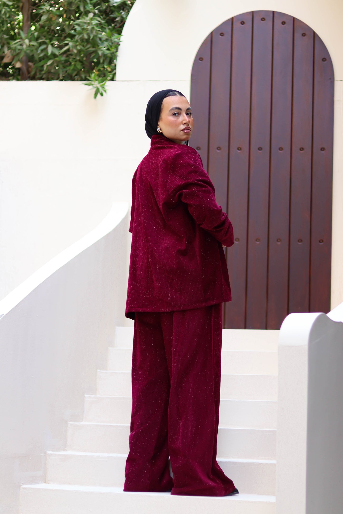 The sparkle set in Burgundy