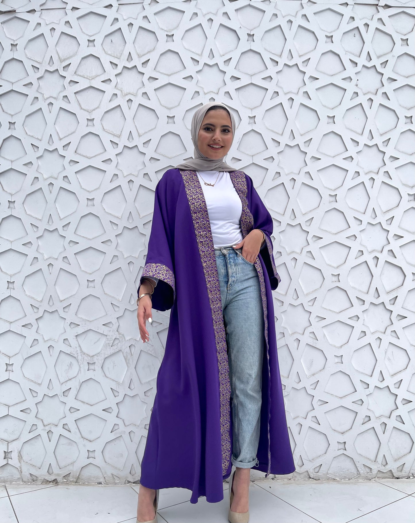 Layal Purple kaftan