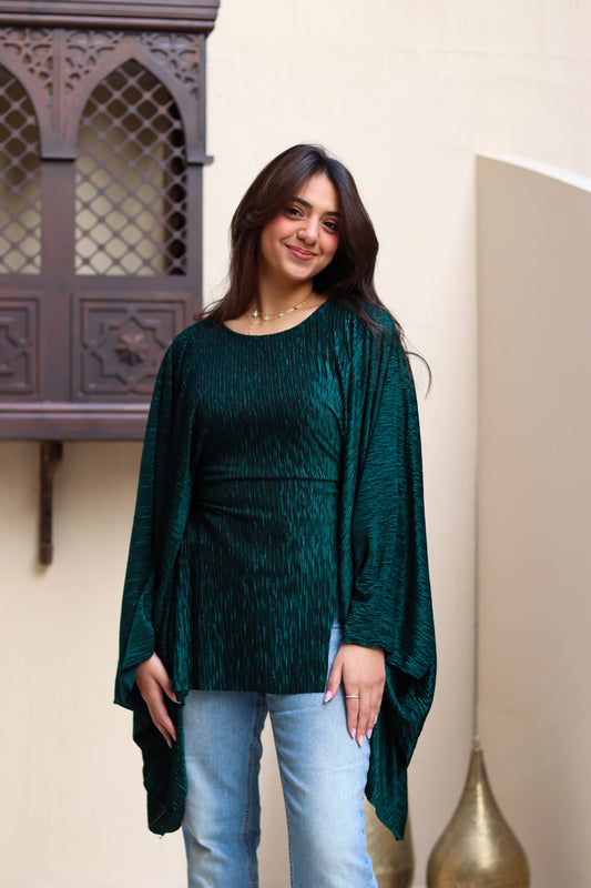 Emerald Green flatter blouse
