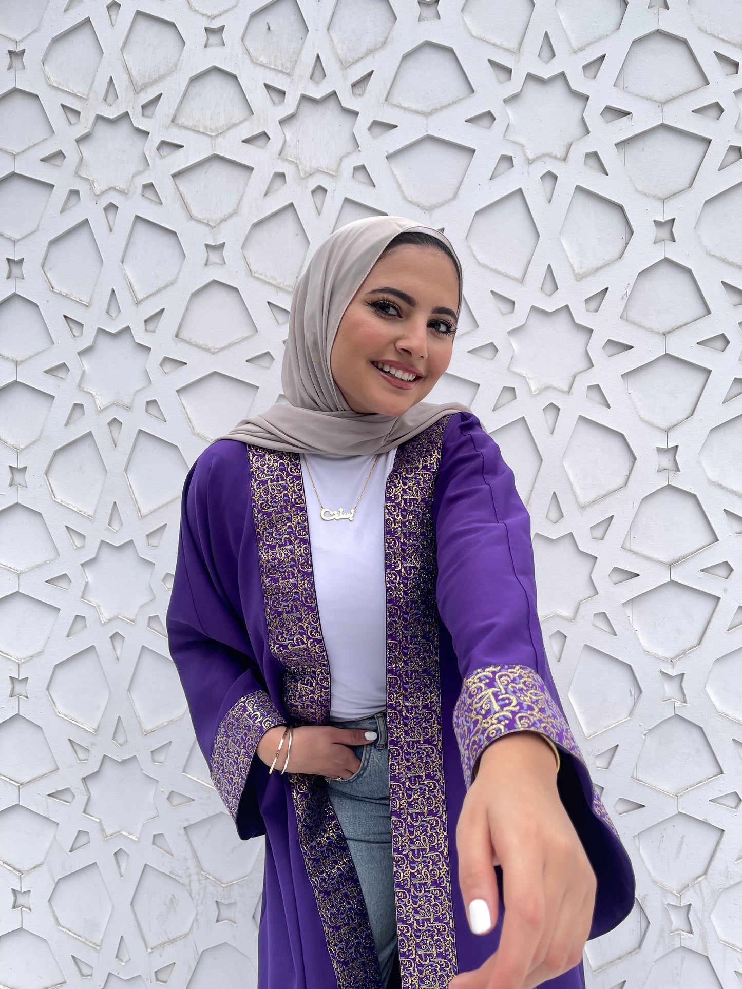 Layal Purple kaftan