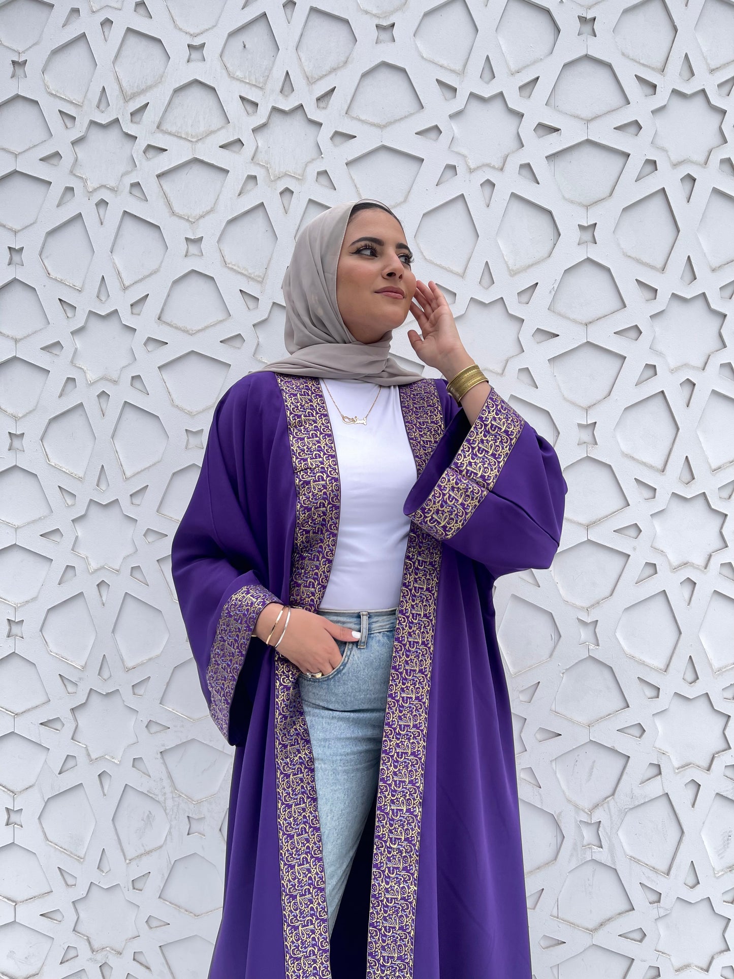 Layal Purple kaftan