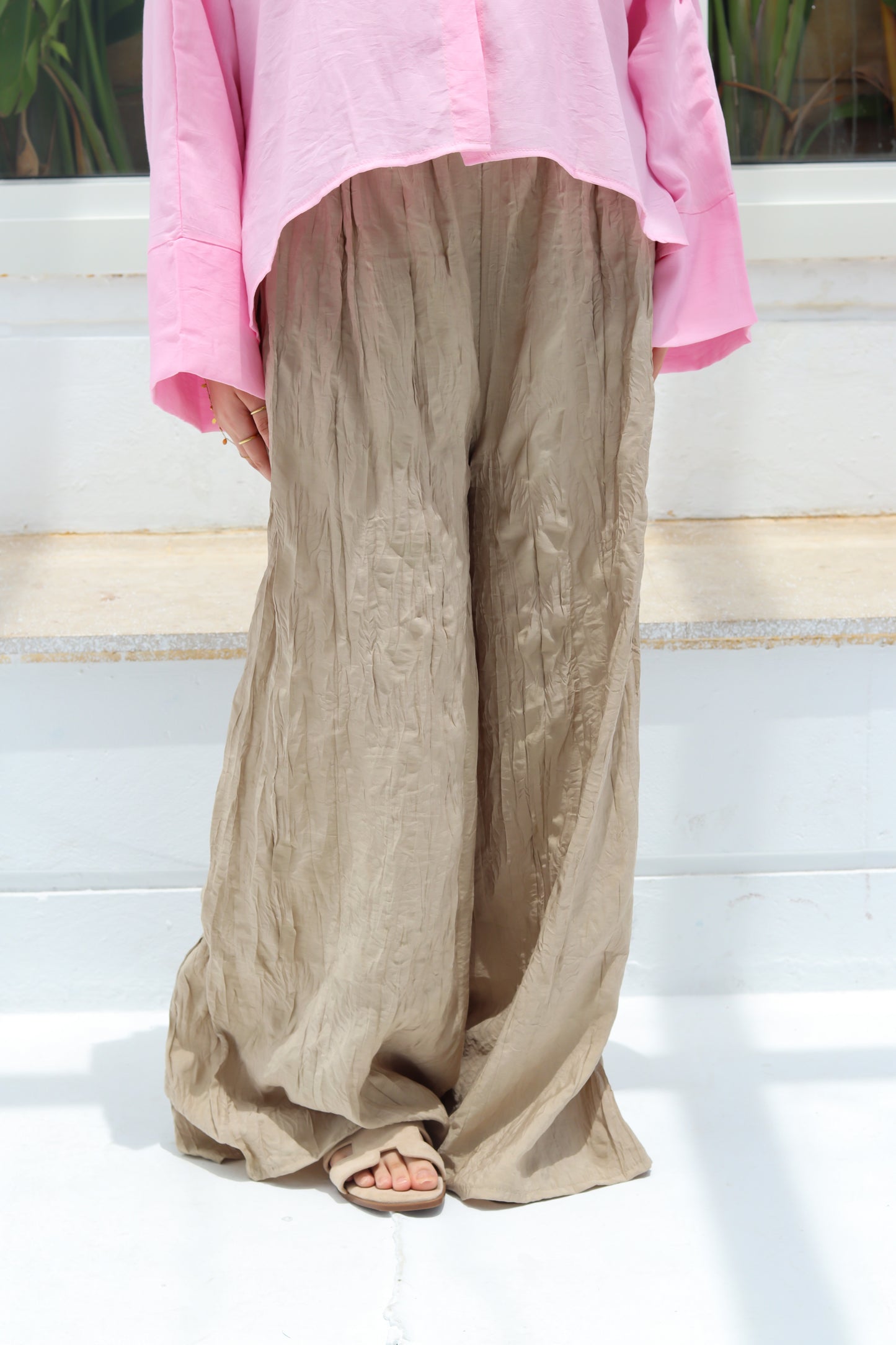Crinkle pants