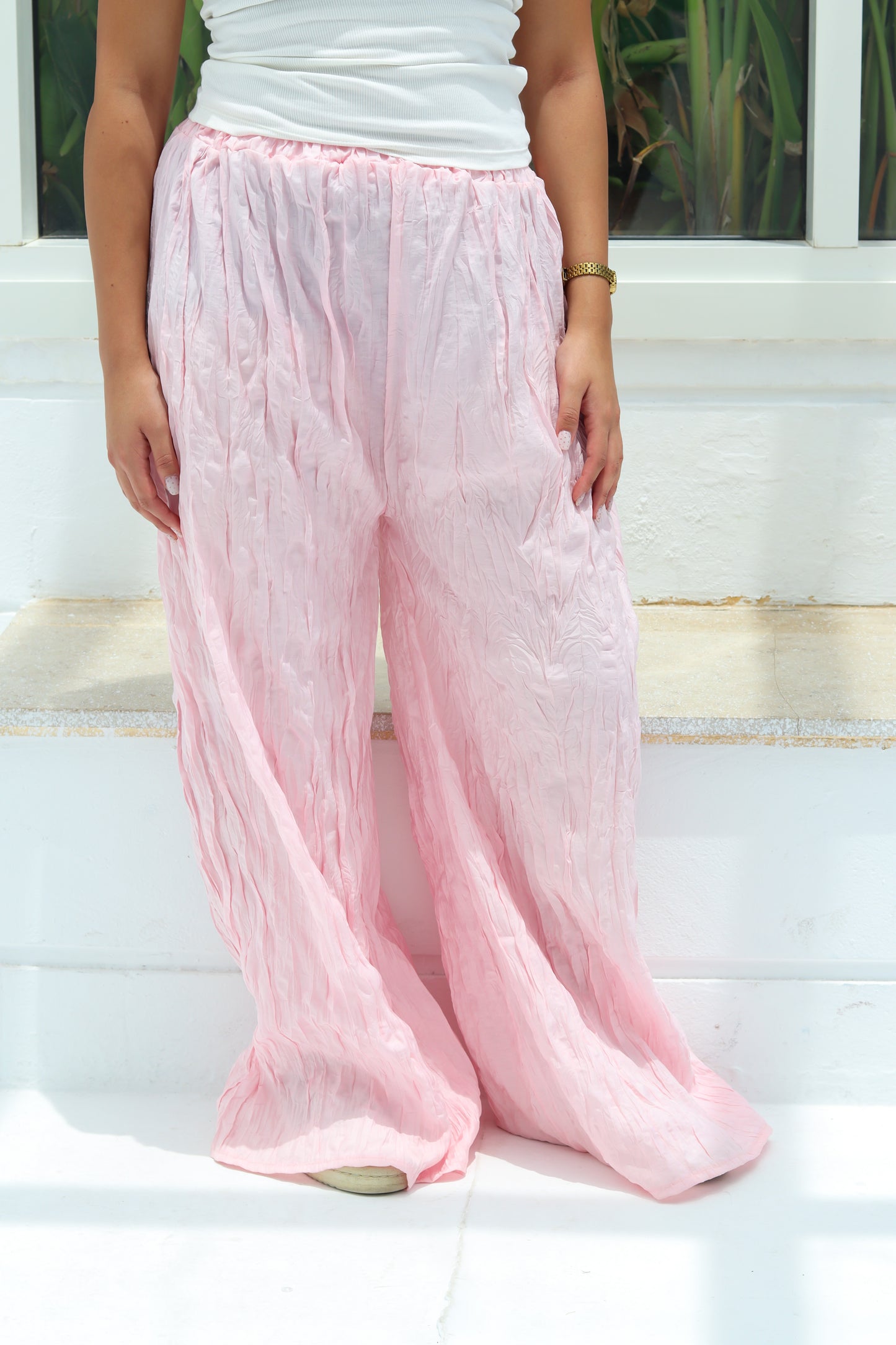 Crinkle pants